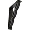 Ekena Millwork Loera Wrought Iron Bracket, (Triple center brace), Antiqued Silver 2"W x 7 1/2"D x 10"H BKTM02X07X10TLOASV - alternate 1